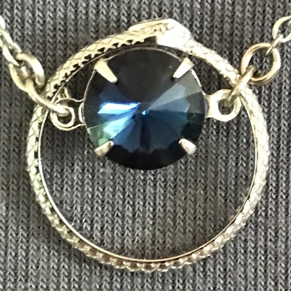 Moiraine's Necklace Wheel of Time Aes Sedai Blue Ajah Handmade Serpent Necklace - Picture 4 of 16